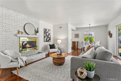 Large living room with access to the huge yard!