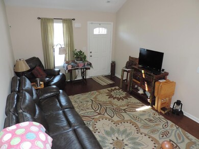 View from base of stair case.