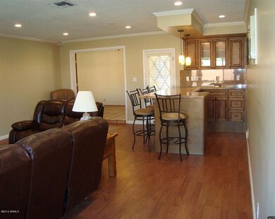 family room to south