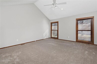 Master Bedroom with new carpet, new paint, ceiling