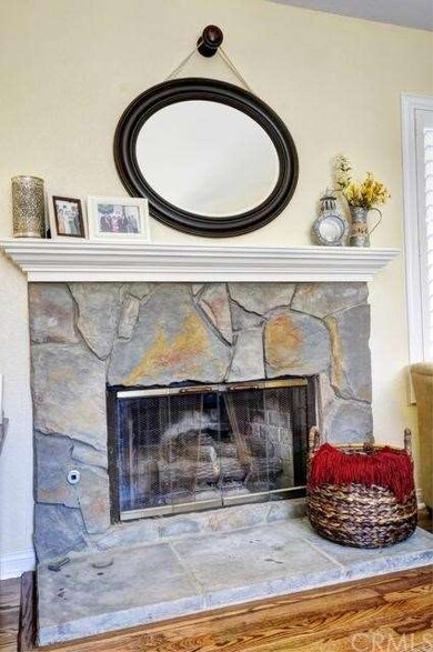 Attractive stone fireplace