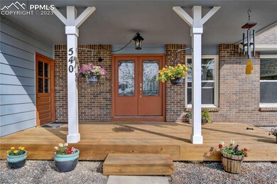 New wood front porch
