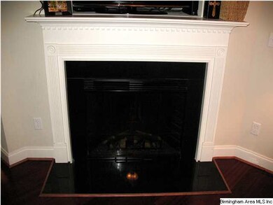 The focal point of the Great Room is the pretty fi