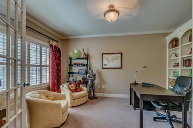 Formal study off of the entry foyer