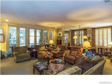 This large, comfortable den can accommodate a pool
