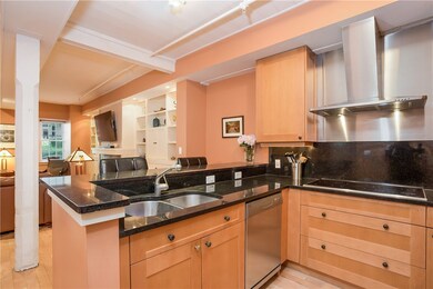 Kitchen to living area