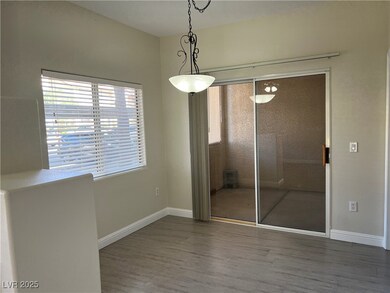 Unfurnished dining area featuring wood finished fl