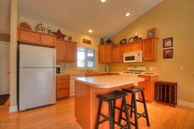 kitchen with center island