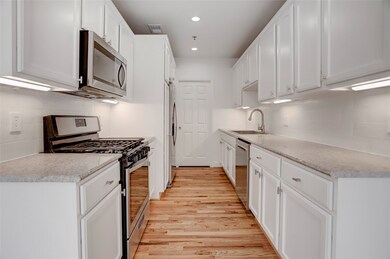 The 7x12 SF kitchen has a stainless steel applianc