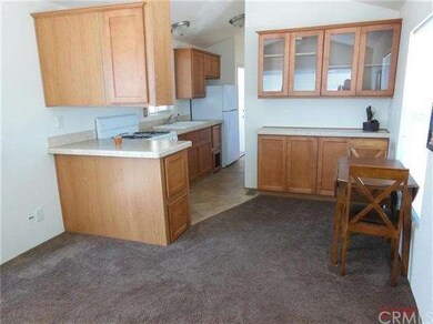 Built-in cabinets in dining area.