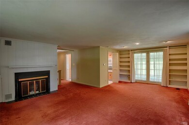 Large open living room/dining room space includes 