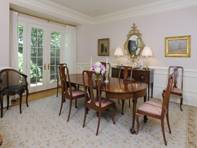 Dining Room with French Doors