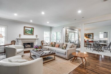 Spacious Living Room with Fireplace