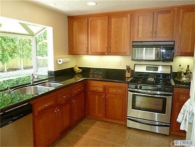 Aged cherry cabinets