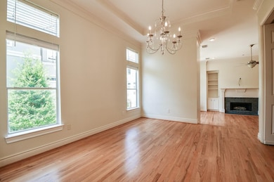 Beyond its elegant features, this dining room also