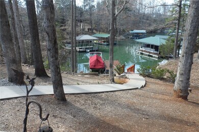 Walk way to boat dock.