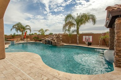 Huge Pool with Slide and Grotto