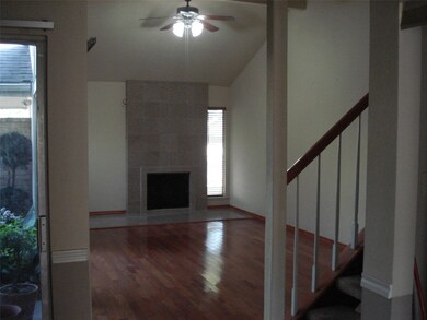 Living room with the fire place