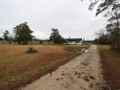 View of street featuring dirt driveway and a rural