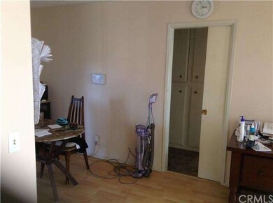 Pocket door closes living/dining room to bedrooms.