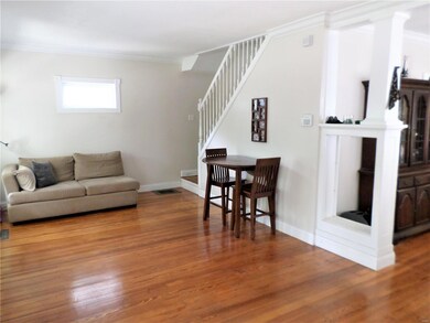 Hardwood floors gleam in the natural light!