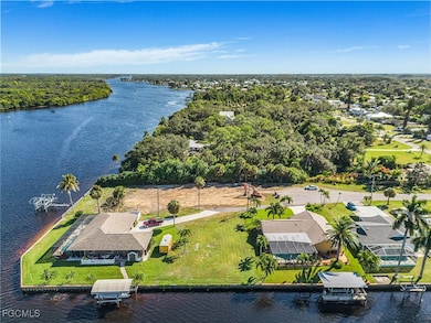 Drone / aerial view of a large body of water