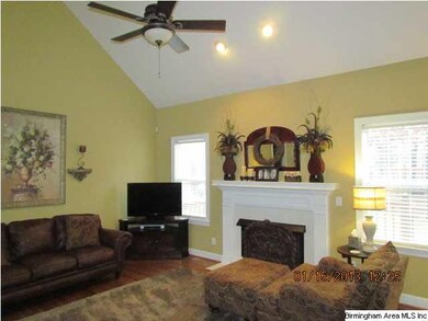Soaring ceilings in the family room make this room