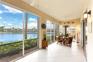 Spacious tiled and glassed Lanai  for year round enjoyment with serene views to blue lake and Breakfast nook.