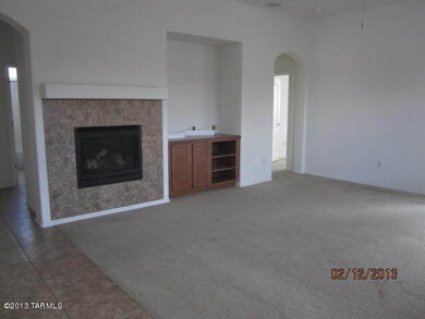 Living Area and Fireplace