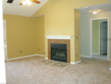 Living room with gas fireplace