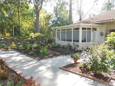 Enclosed front patio