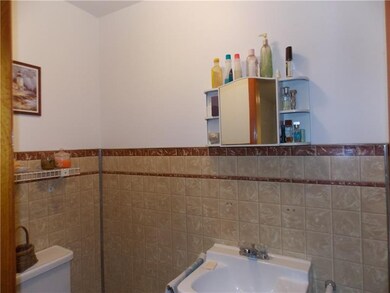 First floor master bedroom with powder room