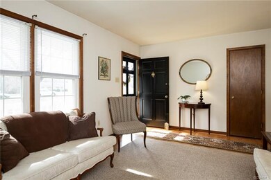 Living room with hardwood floors