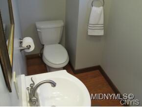 Half bath off kitchen