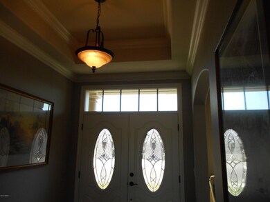 Entry door with transon lighting