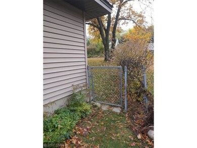 north side of home entering backyard