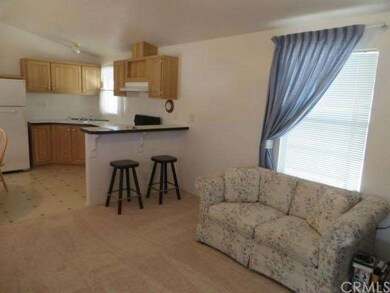 View of kitchen from living room
