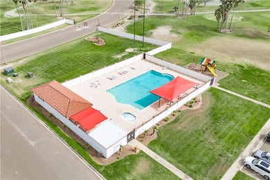 Birds eye view of property