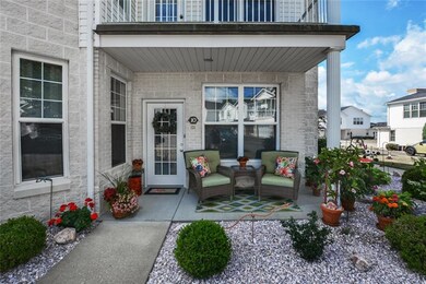 One of TWO outdoor seating areas