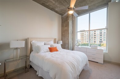 The secondary bedroom boasts an abundance of space