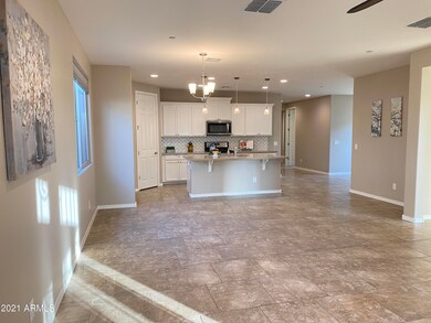 Living room and kitchen