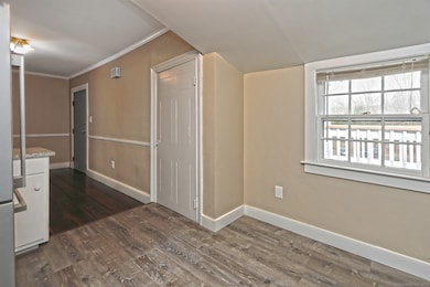 New Driftwood Vinyl flooring in kitchen - large pantry!