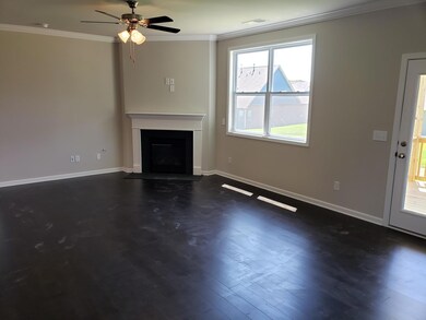 Gas fireplace in the family room