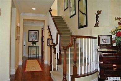 Looking Up the Stairs From Entry Hall