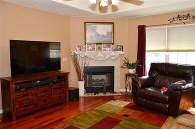 Gas Log Fireplace for when temps are cooler.