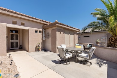 East facing Front Patio