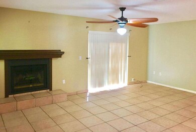 living room with fireplace