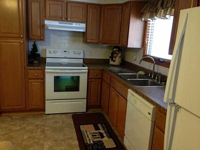 Kitchen. updated oak kitchen, w/ updated flooring,