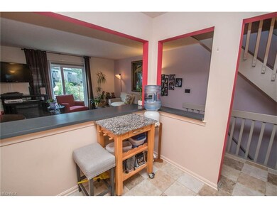 View from Kitchen into Living Room