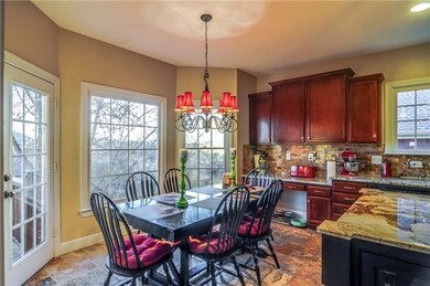 Cozy breakfast nook is spacious enough for a table of 6!. 